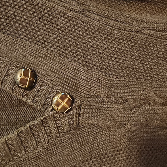 Christopher and Banks Large Hooded Brown Sweater - Picture 3 of 4